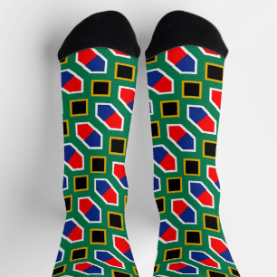 Chaussette Motif du drapeau sud-africain