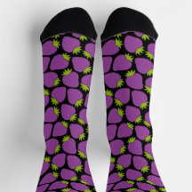 Motif Fantaisiste de Fraise Halloween Violet