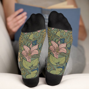 Chaussette Motif floral biophilique élégant