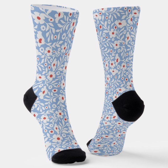 Chaussette Motif floral du bois (Angulaire)