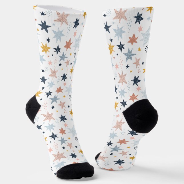 Chaussette Motif Fun Star (Angulaire)