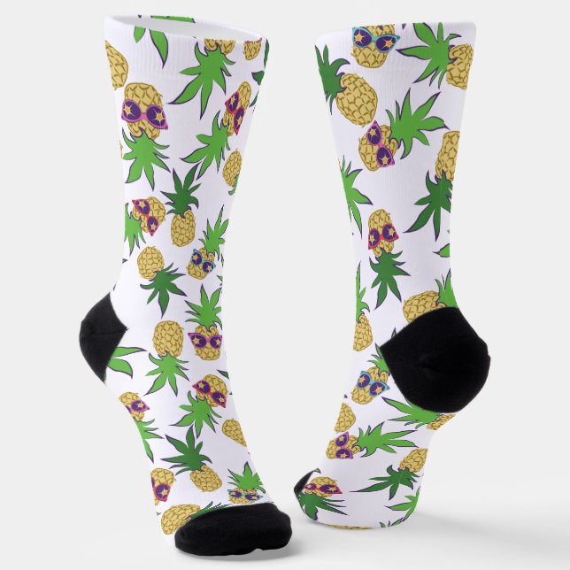 Chaussette Motif graphique Sunshine Pineapples (Angulaire)