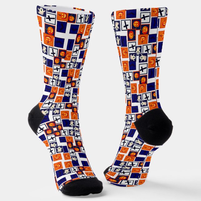 Chaussette motif ludique sur le thème de l'Halloween (Angulaire)