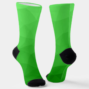 Chaussette Motif lumineux à maillage géométrique dégradé vert