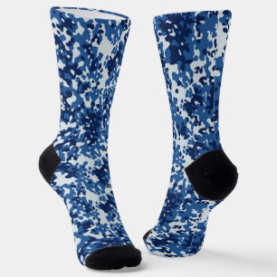 Chaussette Motif militaire de Camo bleu numérique