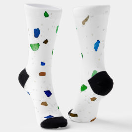 Chaussette Motif moderne Crystal Terrazzo