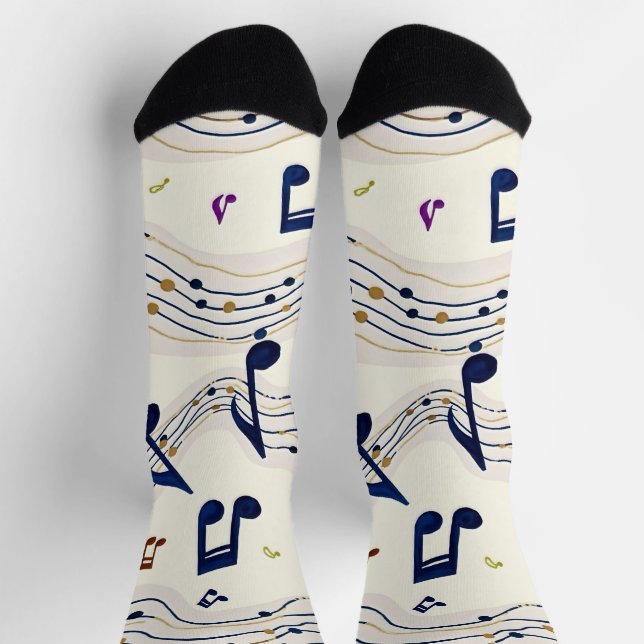 Chaussette Motif musical (Haut)