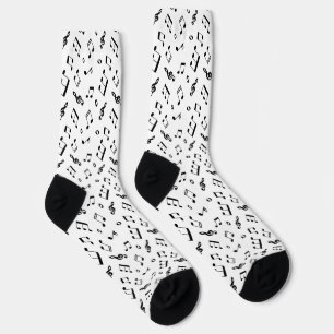 Chaussette Motif Notes musicales