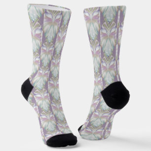 Chaussette Motif Oracle Owl Pastel Purple