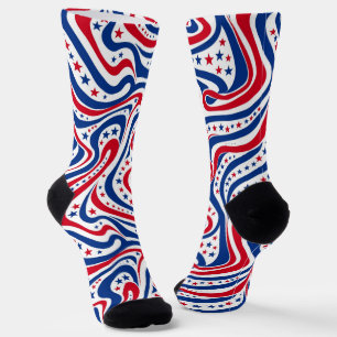 Chaussette Motif patriotique Abstrait