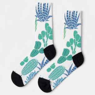 Chaussette motif plante