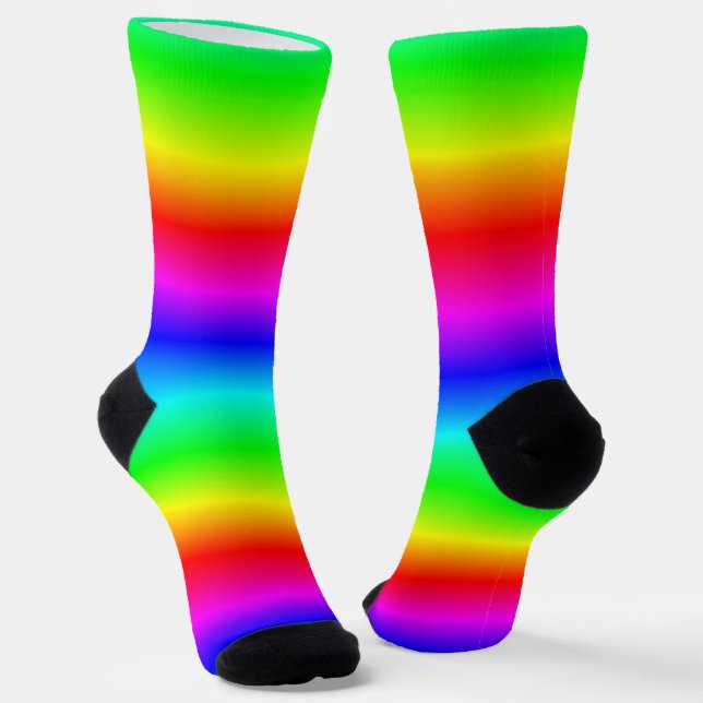 Chaussette Motif Rainbow Gradient (Angulaire)