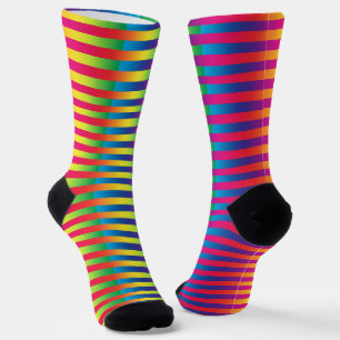 Chaussette Motif rayé coloré