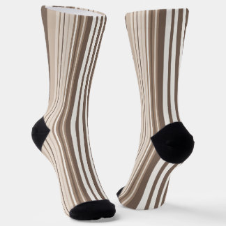Chaussette Motif rayures tons terre neutres Design