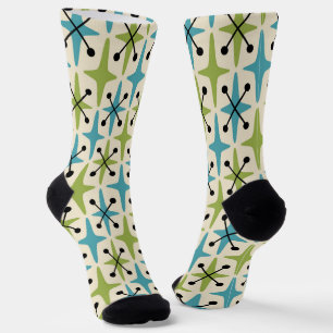 Chaussette Motif Starburst moderne du milieu du siècle