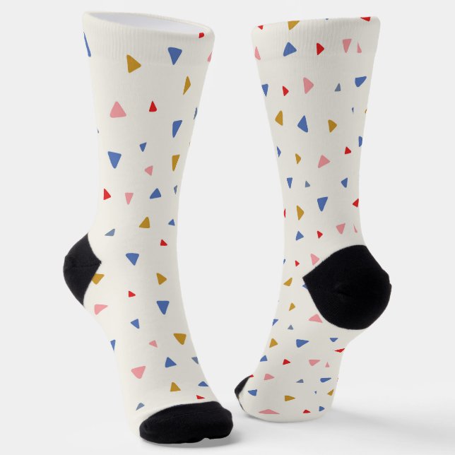 Chaussette Motif triangle à main (Angulaire)