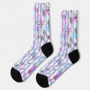 Chaussette Motif Vagues Étoilées Envoûtantes