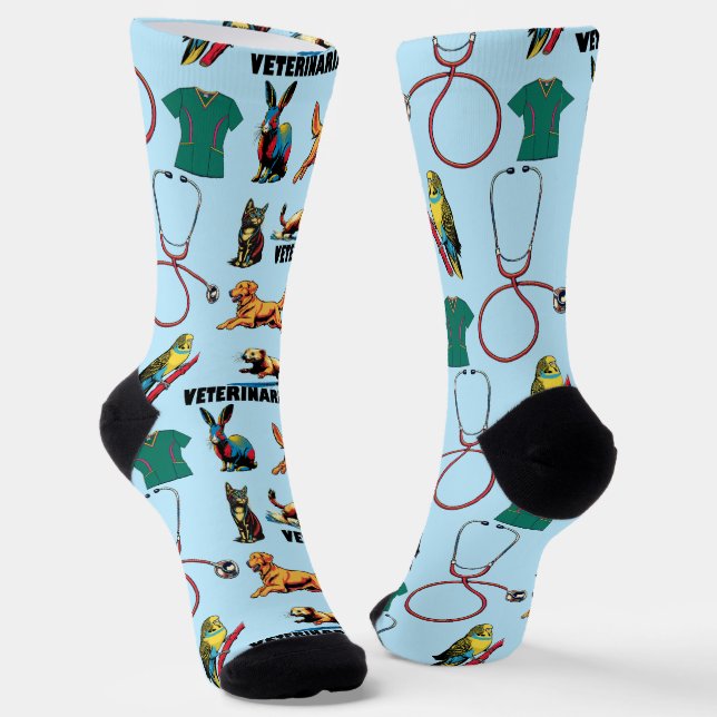 Chaussette Motif vétérinaire (Angulaire)