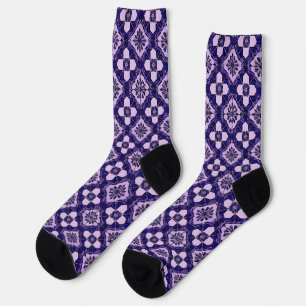 Chaussette Motif vibrant multicolore