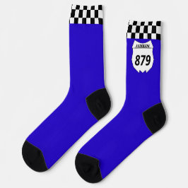 Chaussette Motocross Custom Dirt Numéro de vélo Plaque sur bl