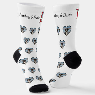 Chaussette Mots mignons d'amour avec chien ou personne Photo