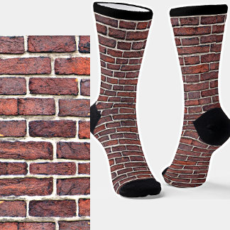 Chaussette Mur de maçonnerie en briques rouges - Chaussettes