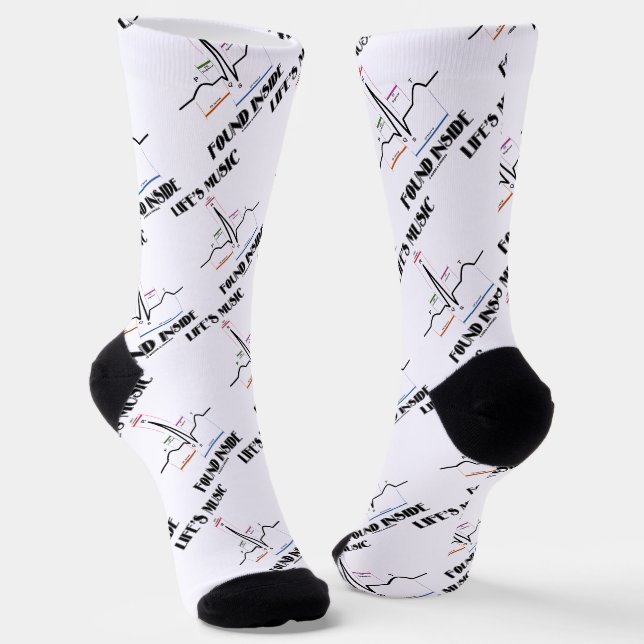 Chaussette Musique de la vie trouvée dans l'électrocardiogram (Angulaire)