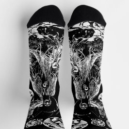 Chaussette My Super Halloween black and white