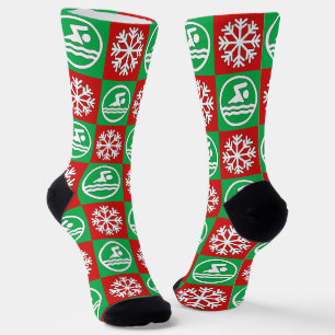 Chaussette Nage de Noël et plongée Nage Fluge de neige
