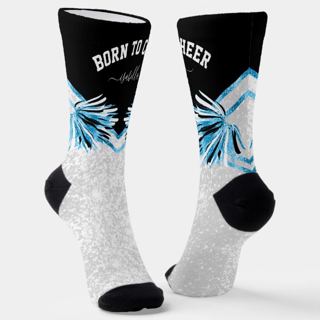 Chaussette Né à Cheer / Danse - Chaussettes Bleues Bébé (Angulaire)