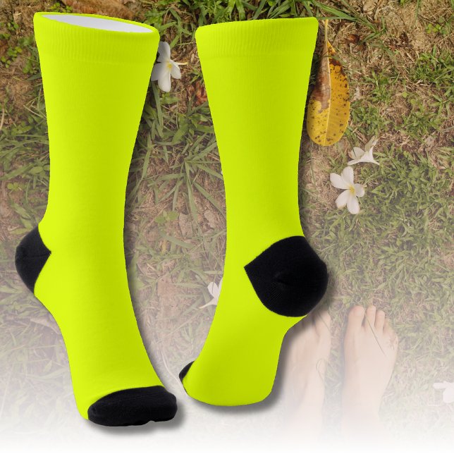 Chaussette Neon Chartreuse Bright (Créateur téléchargé)