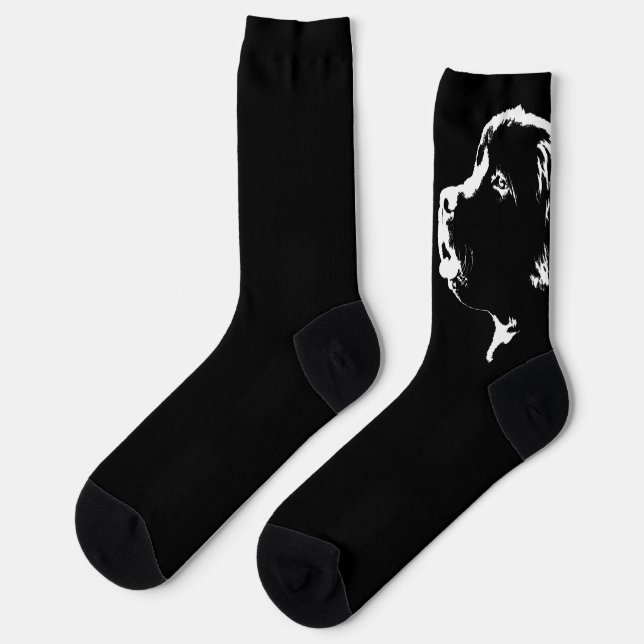 Chaussette Newfoundland Socks Puppy Dog Socks Customize (Gauche)