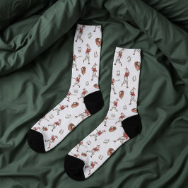 Chaussette Noël de Baseball Père Noël