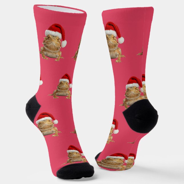 Chaussette Noël Dragon Barbu Personnalisé  (Angulaire)