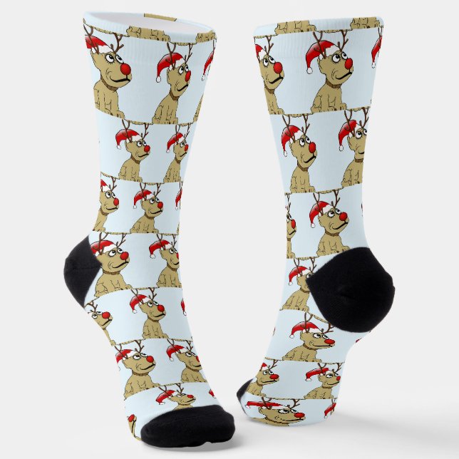 Chaussette Noël du chien des rennes (Angulaire)