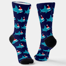 Noël du Père Noël du requin bleu