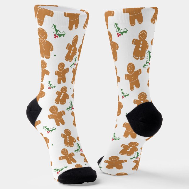 Chaussette Noël Gingerbread Cookies Fêtes (Angulaire)