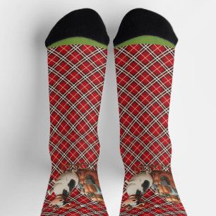 Chaussette Noël Vache Père Noël