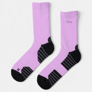 Chaussette Nom de couleur unie lavande apaisant Athlétique 
