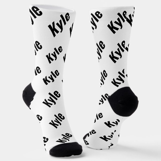 Chaussette Nom de Kyle Mens, (Angulaire)