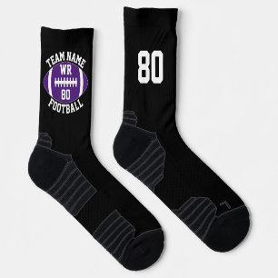 Chaussette Nom de l'équipe du joueur de football personnalisé
