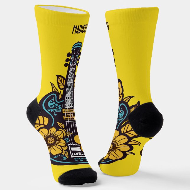 Chaussette Nom et couleur personnalisés (Angulaire)