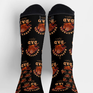 Chaussette Nom personnalisé basketball papa fête des pères