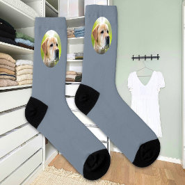 Chaussette Nom Personnalisé Chat Chien Photo Modern Personnal