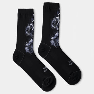 Chaussette Nom personnalisé Couple dansant