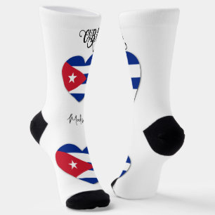 Chaussette Nom personnalisé Cuba Love