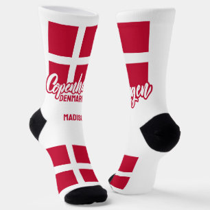 Chaussette Nom personnalisé Danemark