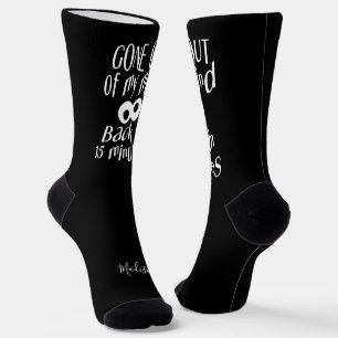 Chaussette Nom personnalisé "Gone Out Of My Mind"