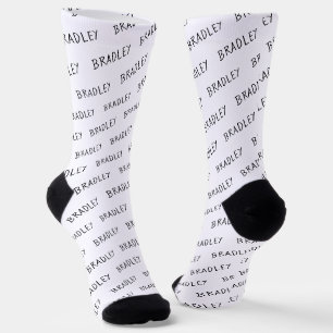 Chaussette Nom personnalisé Motif Monogramme