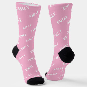 Chaussette Nom personnalisé Motif Monogramme